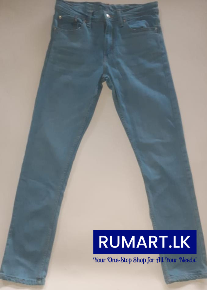 Men's Ice Blue Stretch Denim Jeans - Rumart Online Market Place Sri Lanka