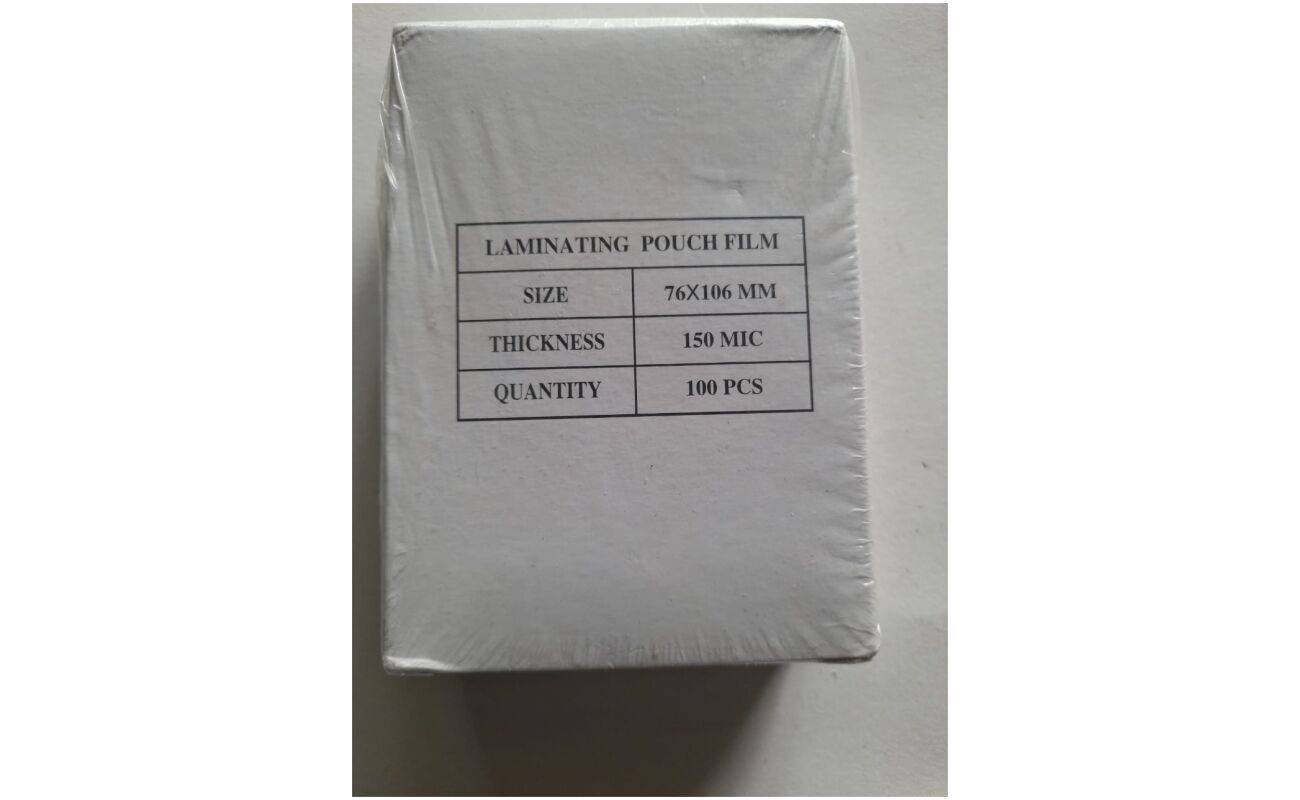 Laminating Pouch Film 76 x 106mm - 150MIC