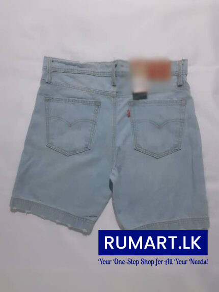 light blu denim short b