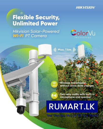 Hikvision solar powered wi-fi pt camera
