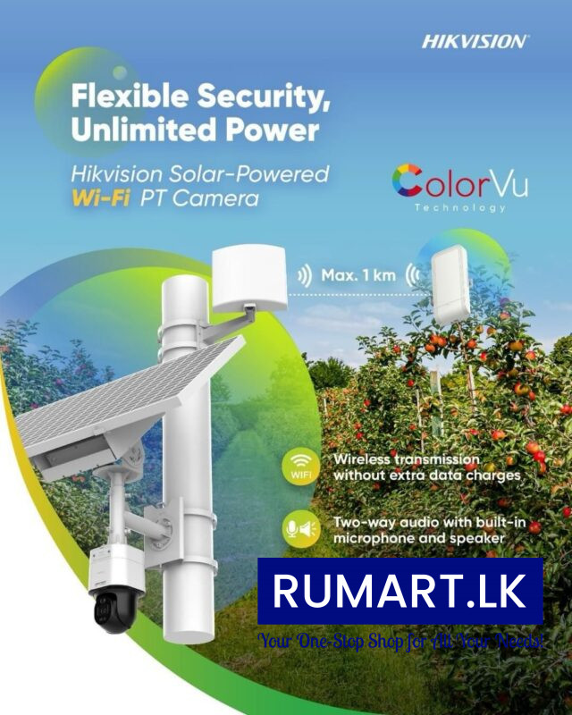 Hikvision solar powered wi-fi pt camera