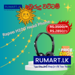 RAPOO H100 Stereo Head Phone  - 1 Year Warranty